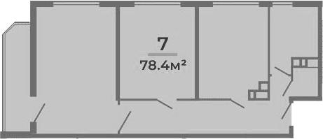 Планировка 71.7 м²