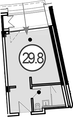 Планировка 29.8 м²