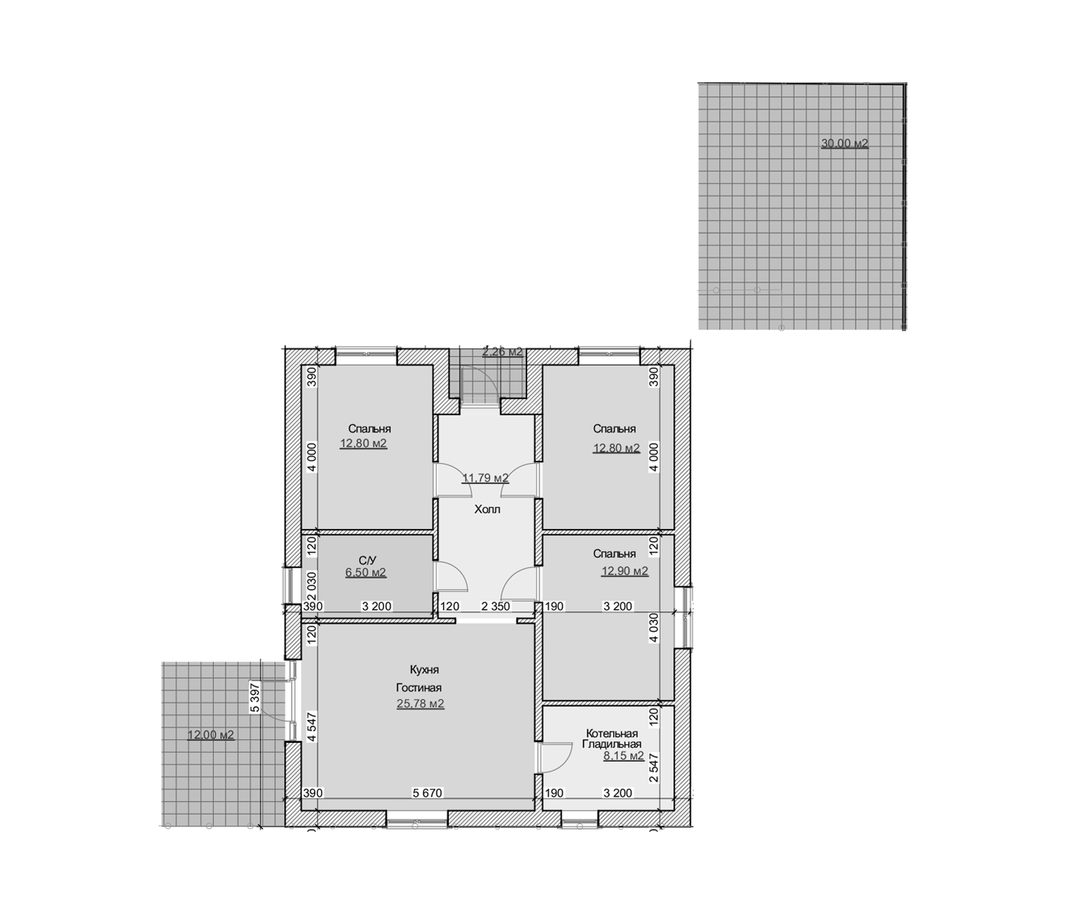 Планировка 90 м²