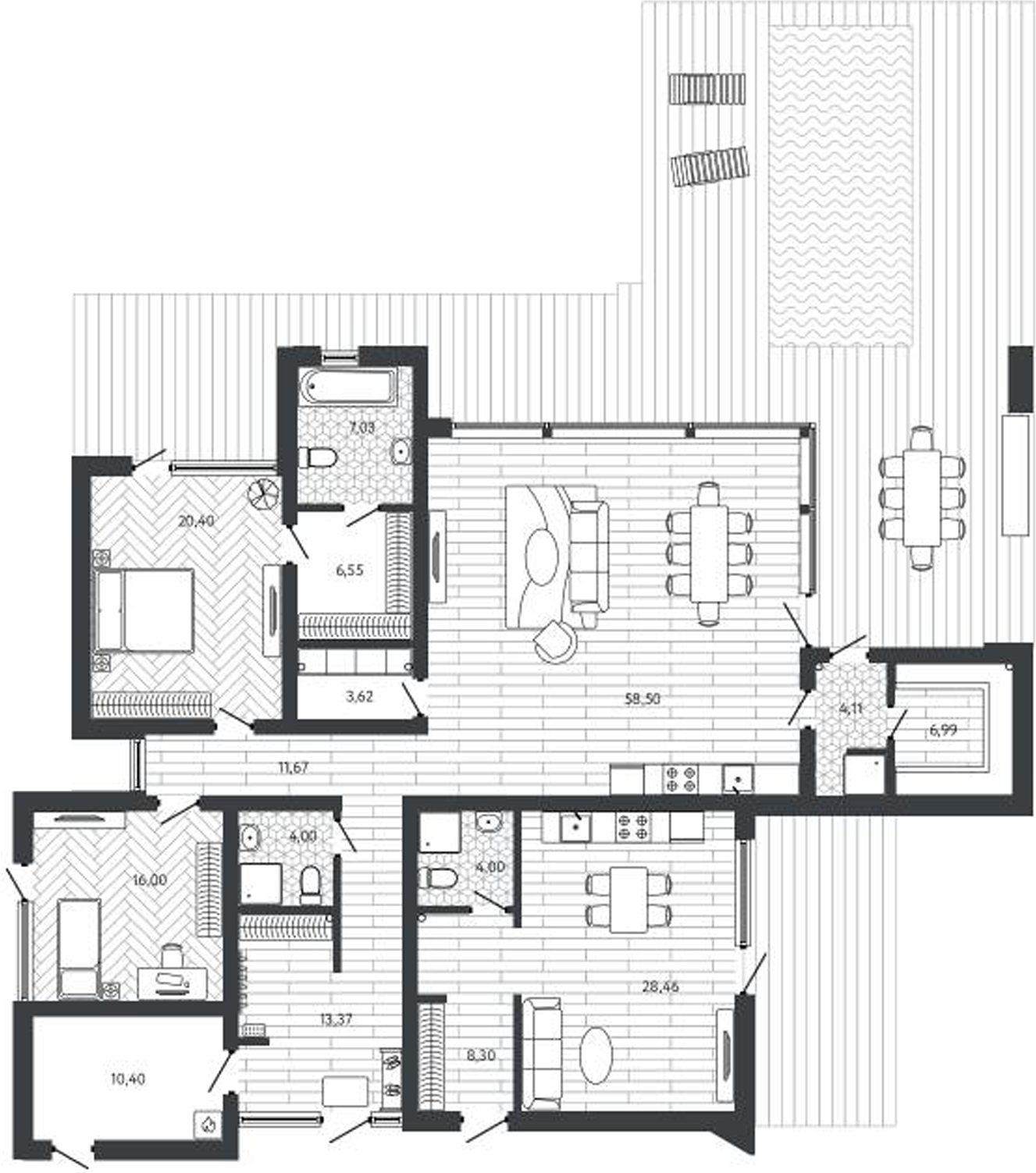 Продается 1-комн. квартира, 196.37 м²