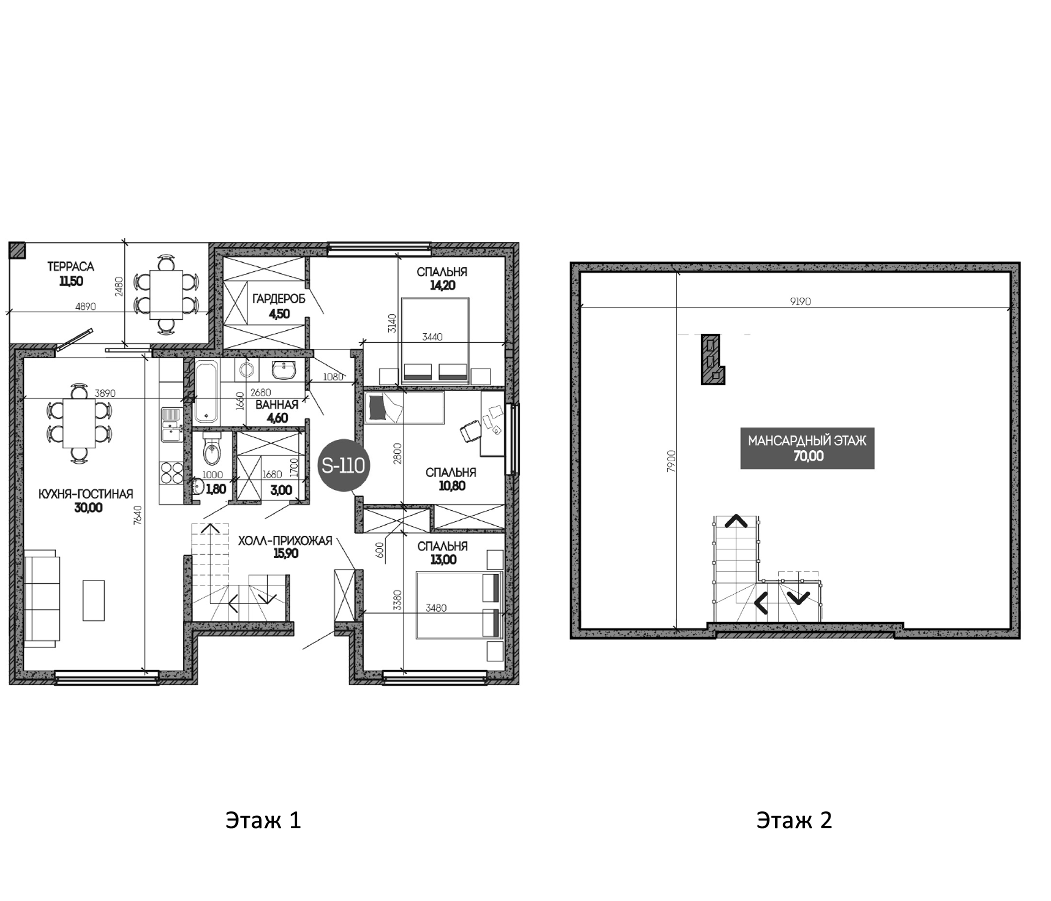 Планировка 167.88 м²