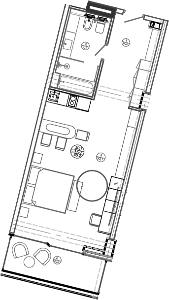 Планировка 47 м²
