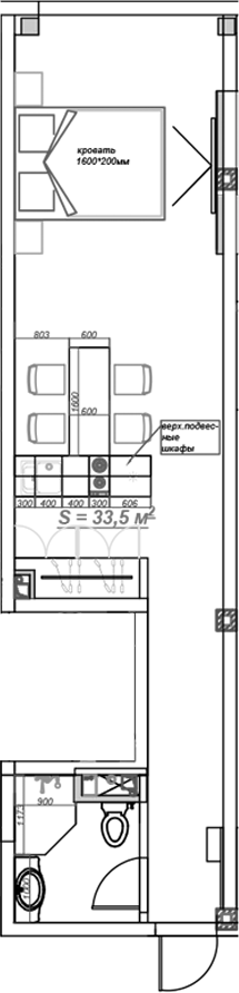 Планировка 35.3 м²