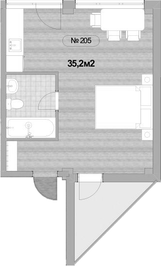 Планировка 32 м²