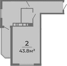 Планировка 38.5 м²