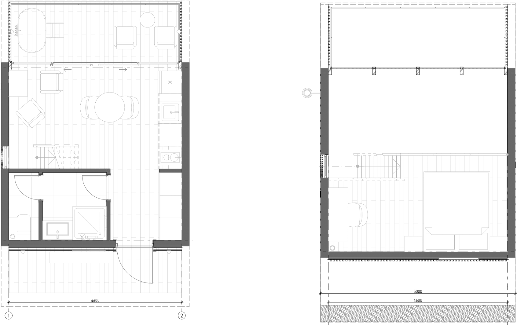Планировка 46.8 м²