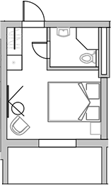 Планировка 22.8 м²
