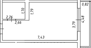Планировка 31.39 м²