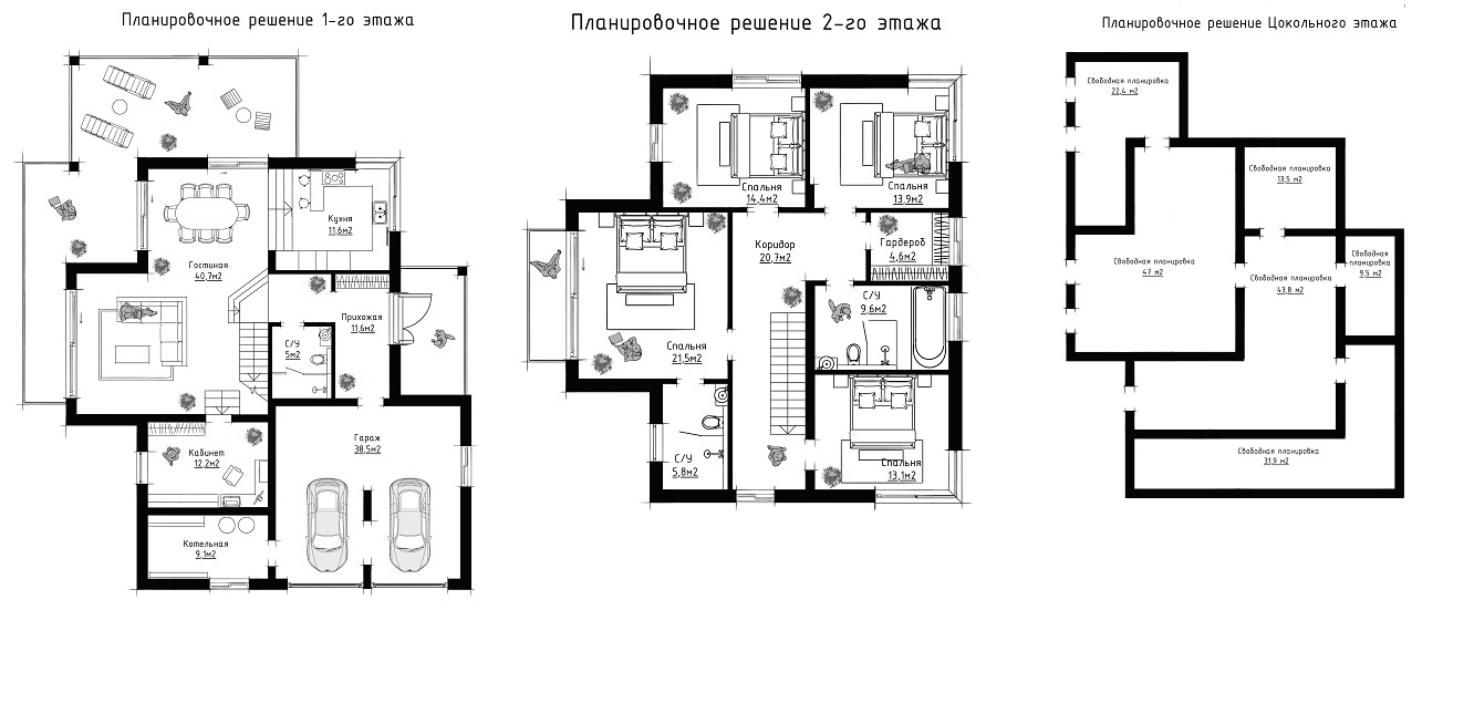 Планировка 380 м²