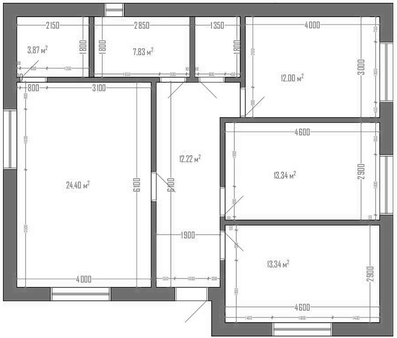 Планировка 90 м²