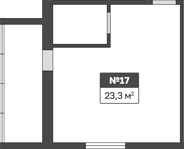 Планировка 23.3 м²