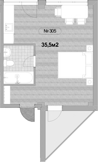 Планировка 32.3 м²