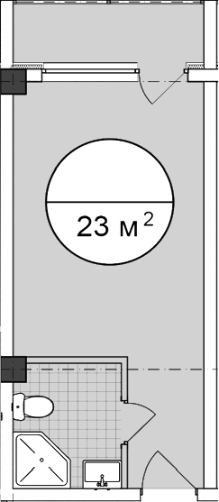 Студия · 23 м²