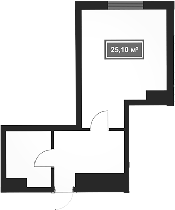 Планировка 25.1 м²