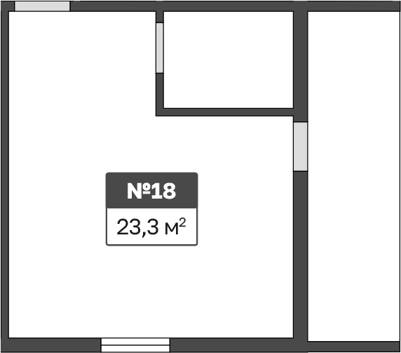 Квартира · 23.3 м²
