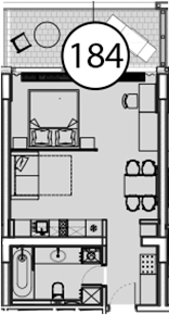 Планировка 54.2 м²