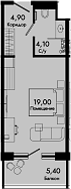 Продается 1-комн. квартира, 28 м²