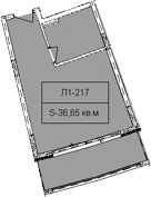 Планировка 36.65 м²