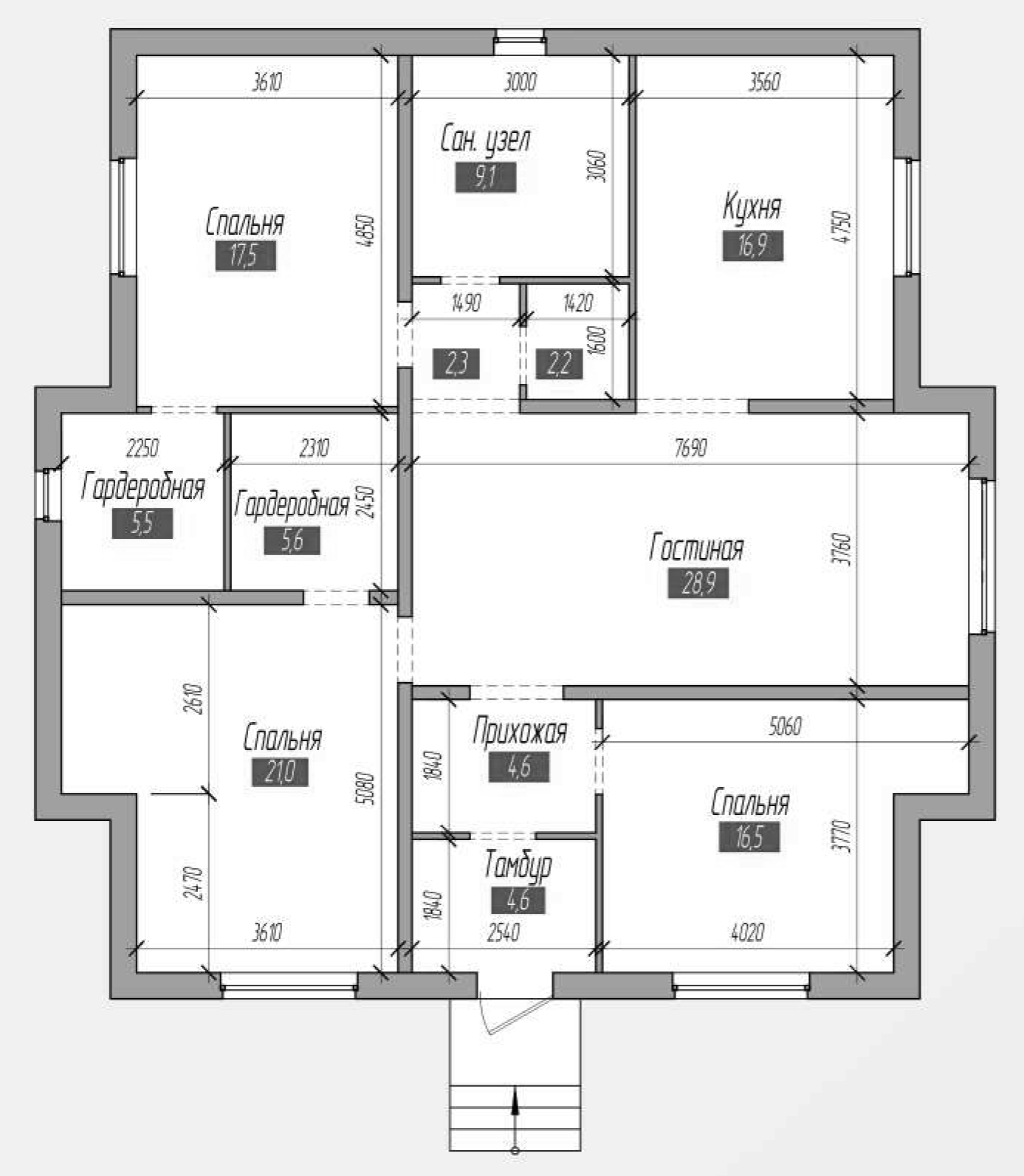 Планировка 110.1 м²
