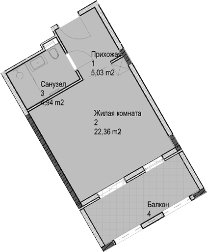 Студия · 32.3 м²