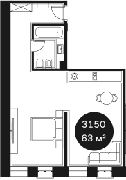 Продается 1-комн. квартира, 36.85 м²