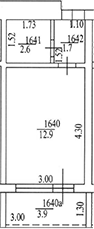 Планировка 17.2 м²