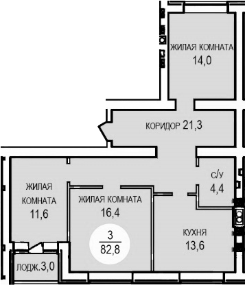 Продается 3-комн. квартира, 79.6 м²