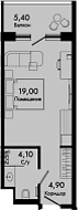 Продается 1-комн. квартира, 28 м²
