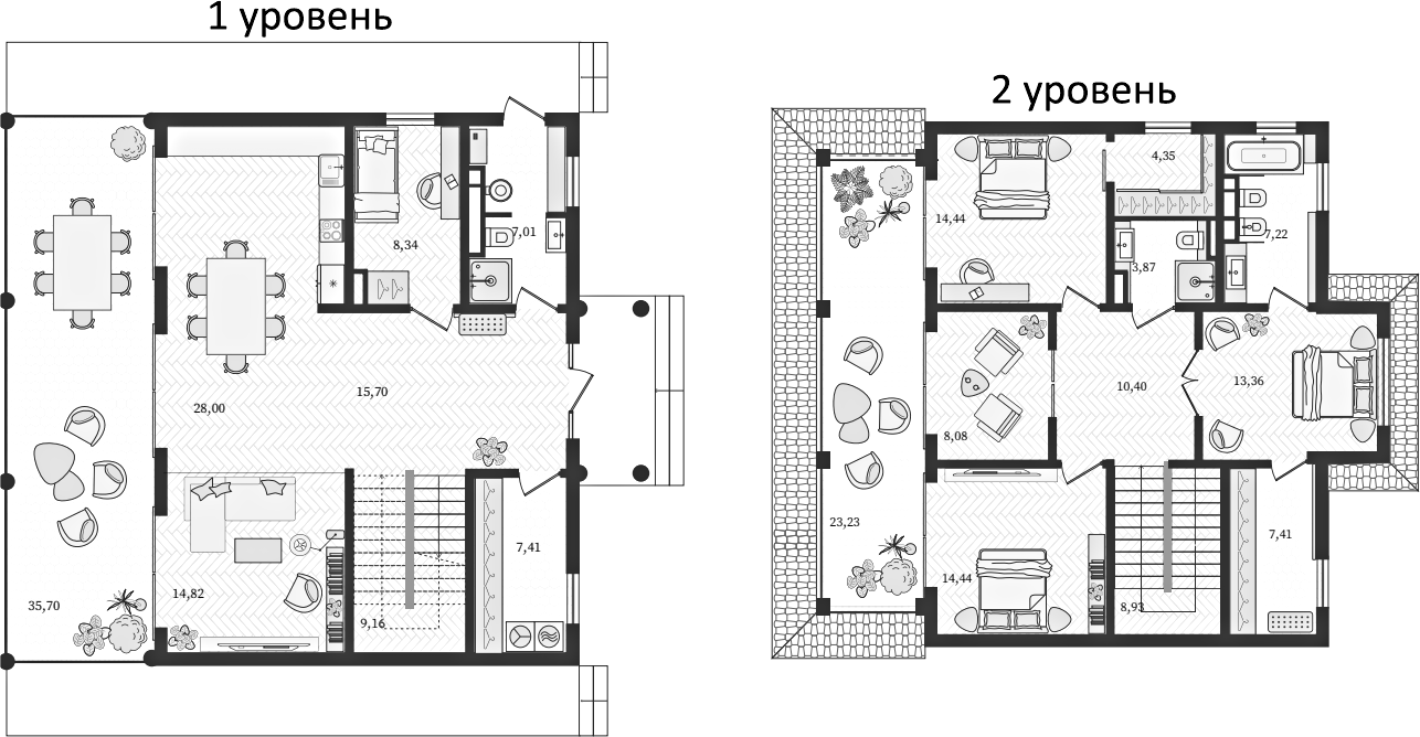 Планировка 254.85 м²