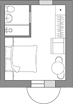 Планировка 19.2 м²