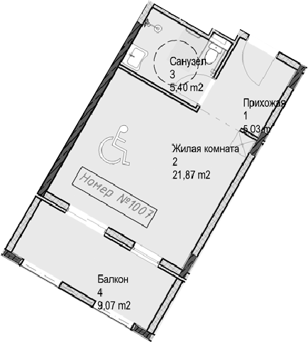 Студия · 32.3 м²