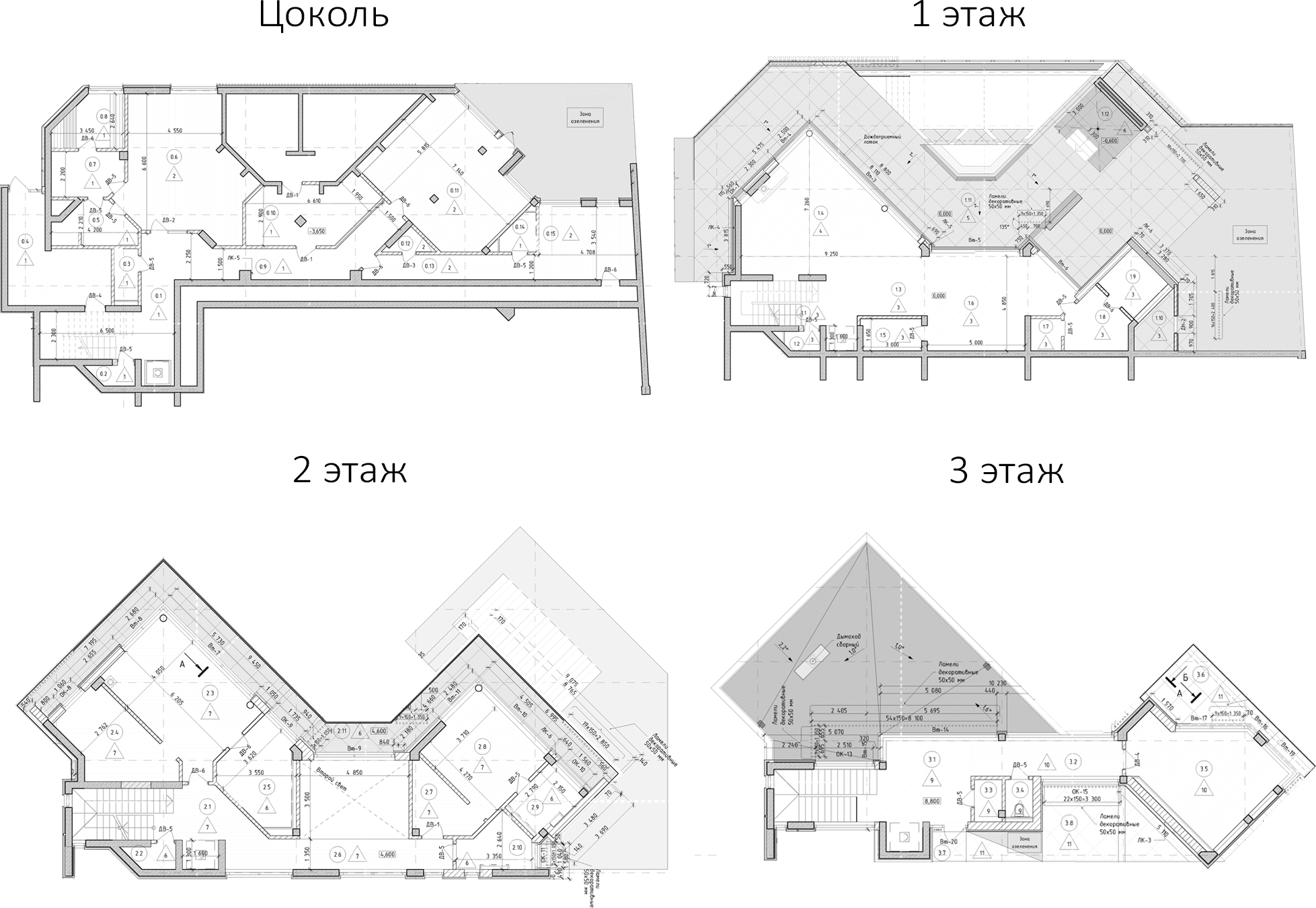 Планировка 736 м²