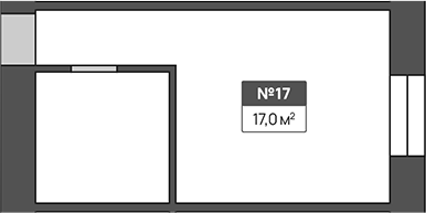 Планировка 17 м²