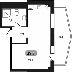 Планировка 30 м²