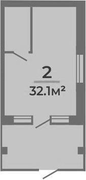 Планировка 32.1 м²