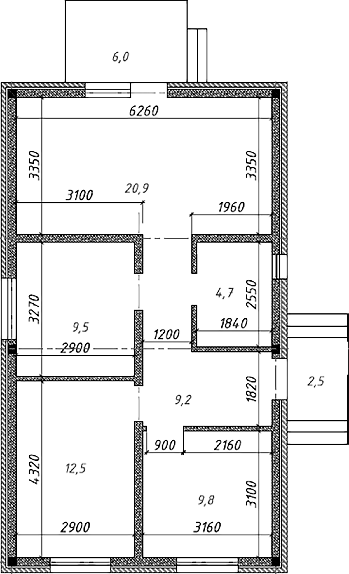Планировка 69.1 м²