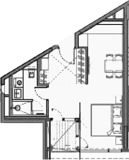 Планировка 44.8 м²
