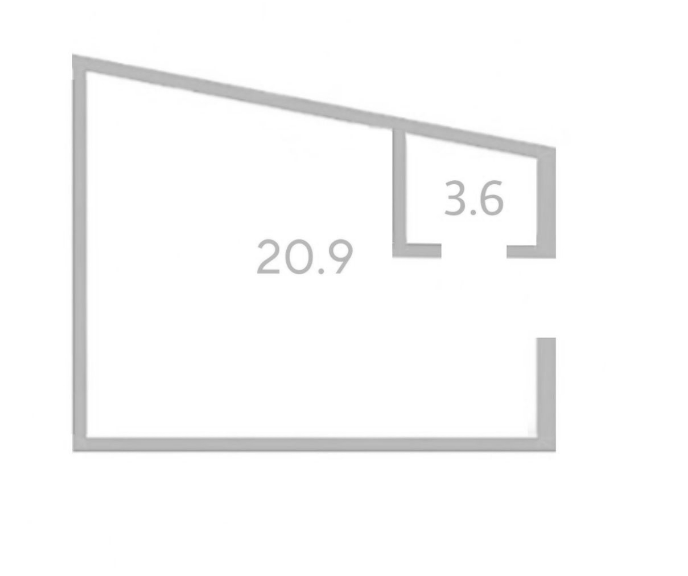 Планировка 20.9 м²
