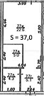 Планировка 37 м²