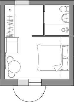 Планировка 20.8 м²