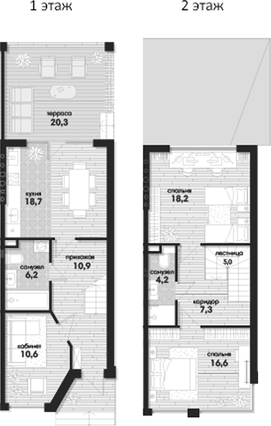 Планировка 97.2 м²