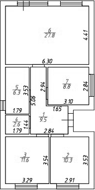 Планировка 81 м²