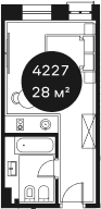 Квартира · 27.53 м²