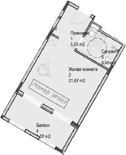 Студия · 32.3 м²