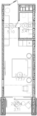 Студия · 25.74 м²