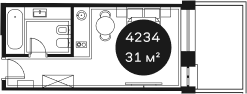 Продается 1-комн. квартира, 30.97 м²