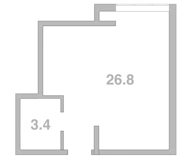 Планировка 30.2 м²
