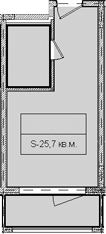 Планировка 25.7 м²