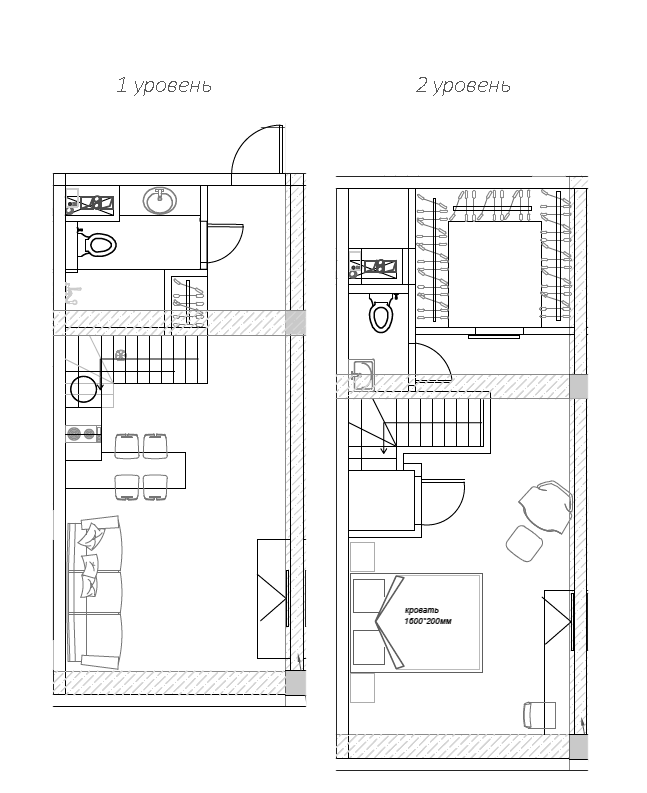 Планировка 59.5 м²