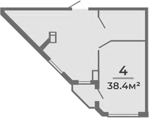 Квартира · 38.4 м²